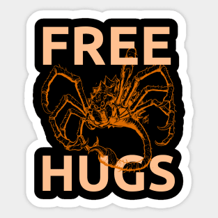 BFS - Free Hugs! Orange Sticker